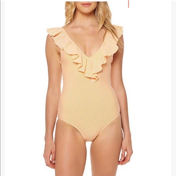 Jessica Simpson Ruffle One-Piece Swimsuit - Picture 1 of 5
